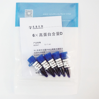 두 추적 색소 M9081 1 밀리람베르트 X5와 6× 겔 로딩 염료 SDS+ DNA 전기 이동 버퍼